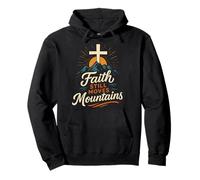 Faith Still Moves Mountains Matthew 17:20 Christian Bible Pullover Hoodie