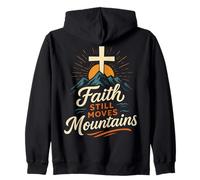 Faith Still Moves Mountains Matthew 17:20 Christian Bible Zip Hoodie