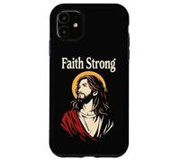 Faith Strong Jesus Christ Vintage Christian Bible Prayer Case for iPhone 11