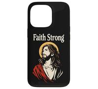 Faith Strong Jesus Christ Vintage Christian Bible Prayer Case for iPhone 13 Pro