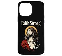 Faith Strong Jesus Christ Vintage Christian Bible Prayer Case for iPhone 13 Pro Max