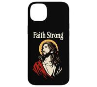 Faith Strong Jesus Christ Vintage Christian Bible Prayer Case for iPhone 14 Plus
