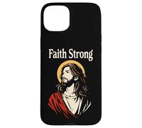 Faith Strong Jesus Christ Vintage Christian Bible Prayer Case for iPhone 15 Plus