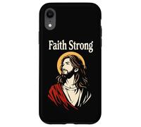 Faith Strong Jesus Christ Vintage Christian Bible Prayer Case for iPhone XR