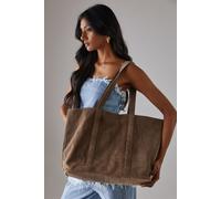 Womens Faith: Suede Large Tote Bags Taupe One Size