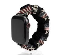 Faith U.S. Flag Elastic Smartwatch Replacement Bands Compatible with IWatch Wristbands Strap 38mm/40mm