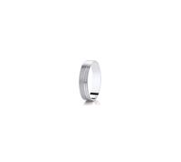 Faith Wedding Rings Argentium Double Line Brushed Finish Flat Court 5mm Wedding Ring (All Sizes Available To Order)