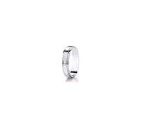 Faith Wedding Rings Argentium Polished Grooved Flat Court 5mm Wedding Ring (All Sizes Available To Order)