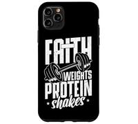 Faith Weights Protein Shakes Christian Gym Case for iPhone 11 Pro Max