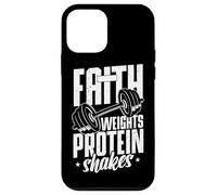 Faith Weights Protein Shakes Christian Gym Case for iPhone 12 mini