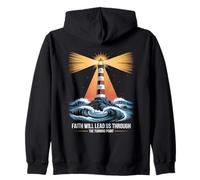 Faith Will Lead Us Through The Turning Point Zip Hoodie