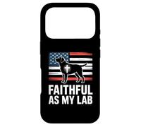 Faithful As My Lab American Flag Christian Case for iPhone 17 Pro