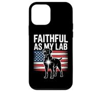 Faithful As My Lab American Flag Labrador Pride Case for iPhone 12 mini