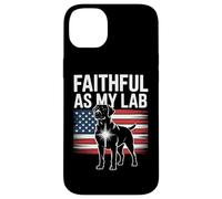 Faithful As My Lab American Flag Labrador Pride Case for iPhone 14 Plus