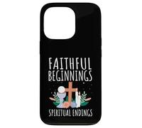 Faithful Beginnings Spiritual Endings First Communion Case for iPhone 13 Pro