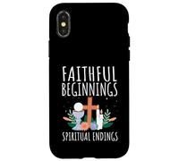 Faithful Beginnings Spiritual Endings First Communion Case for iPhone X/XS