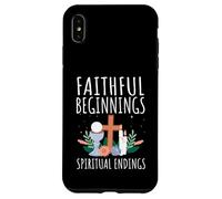 Faithful Beginnings Spiritual Endings First Communion Case for iPhone XS Max
