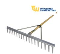 Faithful FAIALR Rake Aluminium Landscape Rake With Handle Complete Heavy Duty