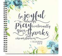 Faithful Finds Spiral Bound Prayer Notebook, Christian Devotional Bible Journal for Women, 60 Sheets/120 Pages (8.8 x 8.5 In)
