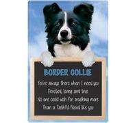Faithful Friends BORDER COLLIE 3D HOME HANG-UP SIGN
