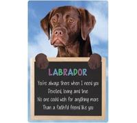 Faithful Friends CHOCOLATE LABRADOR 3D SIGN