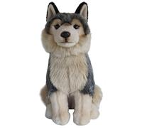 GREY WOLF SOFT AND CUDDLY TOY