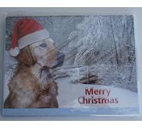 Faithful Friends GOLDEN RETRIEVER CHRISTMAS CARD PACK OF FIVE