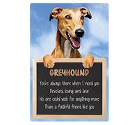 Faithful Friends GREYHOUND 3D SIGN