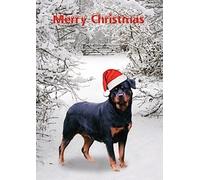 Faithful Friends ROTTWEILER CHRISTMAS CARDS PACK OF FIVE