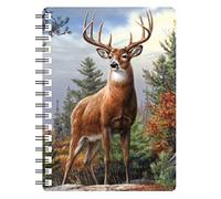 Faithful Friends STAG IN THE SPRING 3D NOTEBOOK WITH STUNNING EFFECTIVE 3 DIMENSIONAL COVER AND RULED PAGES