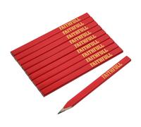 Faithful FSC Carpenters Pencils 10 Pack (Medium Graded Pencils)