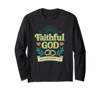 Faithful God Deuteronomy 7:9 Christian Long Sleeve T-Shirt