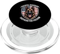 Faithful Guardian Shepherd For Freedom German Shepherd USA PopSockets PopGrip for MagSafe
