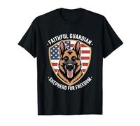 Faithful Guardian Shepherd for Freedom USA T-Shirt