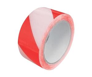 Faithful Laminated Self-Adhesive Hazard Tape Red/White 50mm x 33m