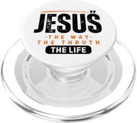 Faithful Path: Jesus as the Truth and Source of Life tee PopSockets PopGrip for MagSafe