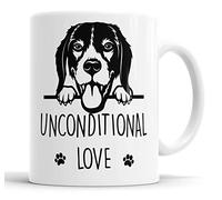 Faithful Prints Beagle Unconditional Love Mug Pet Present Beagle Dog Mum Dad Friend Joke Funny Gift Cup Birthday Christmas, Ceramic Mug