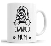 Faithful Prints Cavapoo Mum | Mug Gift | Dog Mug for Birthday Christmas | Friend, Mum, Auntie, Sister Ceramic Cup