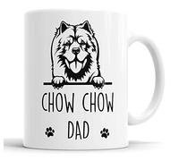 Faithful Prints Chow Chow Dad | Mug Gift | Dog Mug for Birthday Christmas | Friend, Dad, Uncle, Brother Ceramic Cup