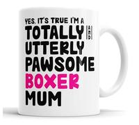 Faithful Prints Pawsome Dog Mug | Dog Cups | Dog Mum Mugs | Dog Dad Cup | Pawsome Mum | Pawsome Dad (Mum, Boxer)