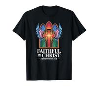 Faithful to Christ Cross 2 Corinthians 11:3 Devotion T-Shirt