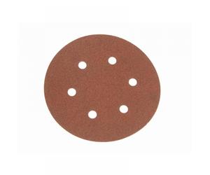 Faithfull 005820 Hook & Loop Sanding Disc Did2 Holed 150Mm X 80G (Pack 5)