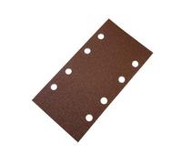 Faithfull Punched Hook and Loop 1/3 Sanding Sheets 93mm x 230mm Assorted Pack of 5