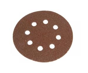 Faithfull 008128 Hook & Loop Sanding Disc Did3 Holed 125Mm X 80G (Pack 5)