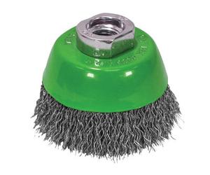 Faithfull 0107514430 Wire Cup Brush 75mm M14X2, 0.30mm Stainless Steel Wire Faiwbc75S