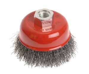 Faithfull 0110014130 Wire Cup Brush 100mm M14X2, 0.30mm Steel Wire Faiwbc100