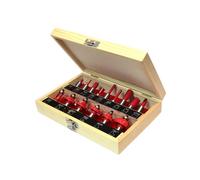 Faithfull 1/2in TCT Router Bit Set, 15 Piece FAIRBS15