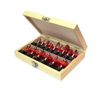 Faithfull 1/2In Tct Router Bit Set, 15 Piece Fairbs15