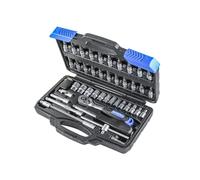 Faithfull 1/4"D Metric Socket And Bit Set 46 Piece Standard Length FAISOC1446MQ