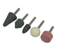 Faithfull 1/4" Shank Mini Grinding Wheel Assortment Pack of 5